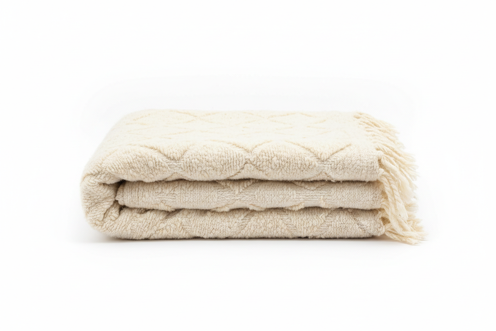 Decke Fluffy White