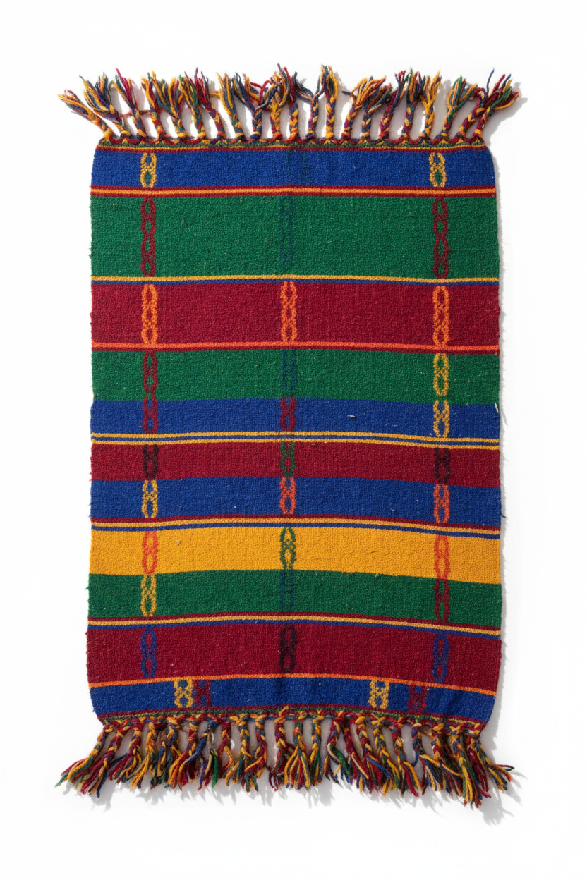 Kilim Stripe Decke Top View