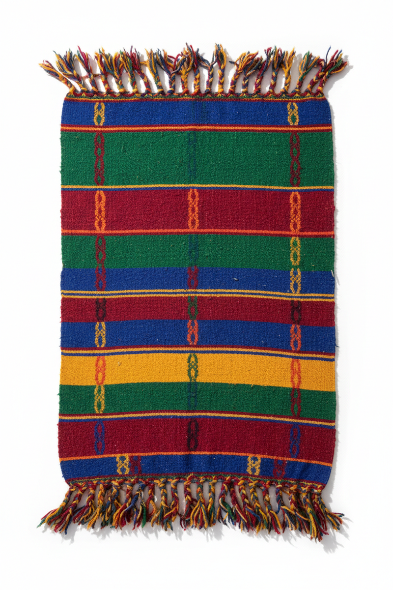 Kilim Stripe Decke Top View