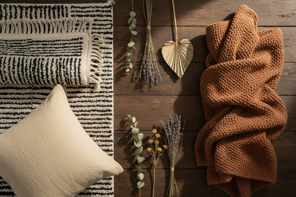 Velvet Nomad H MOROKON craftsmanship flatlay