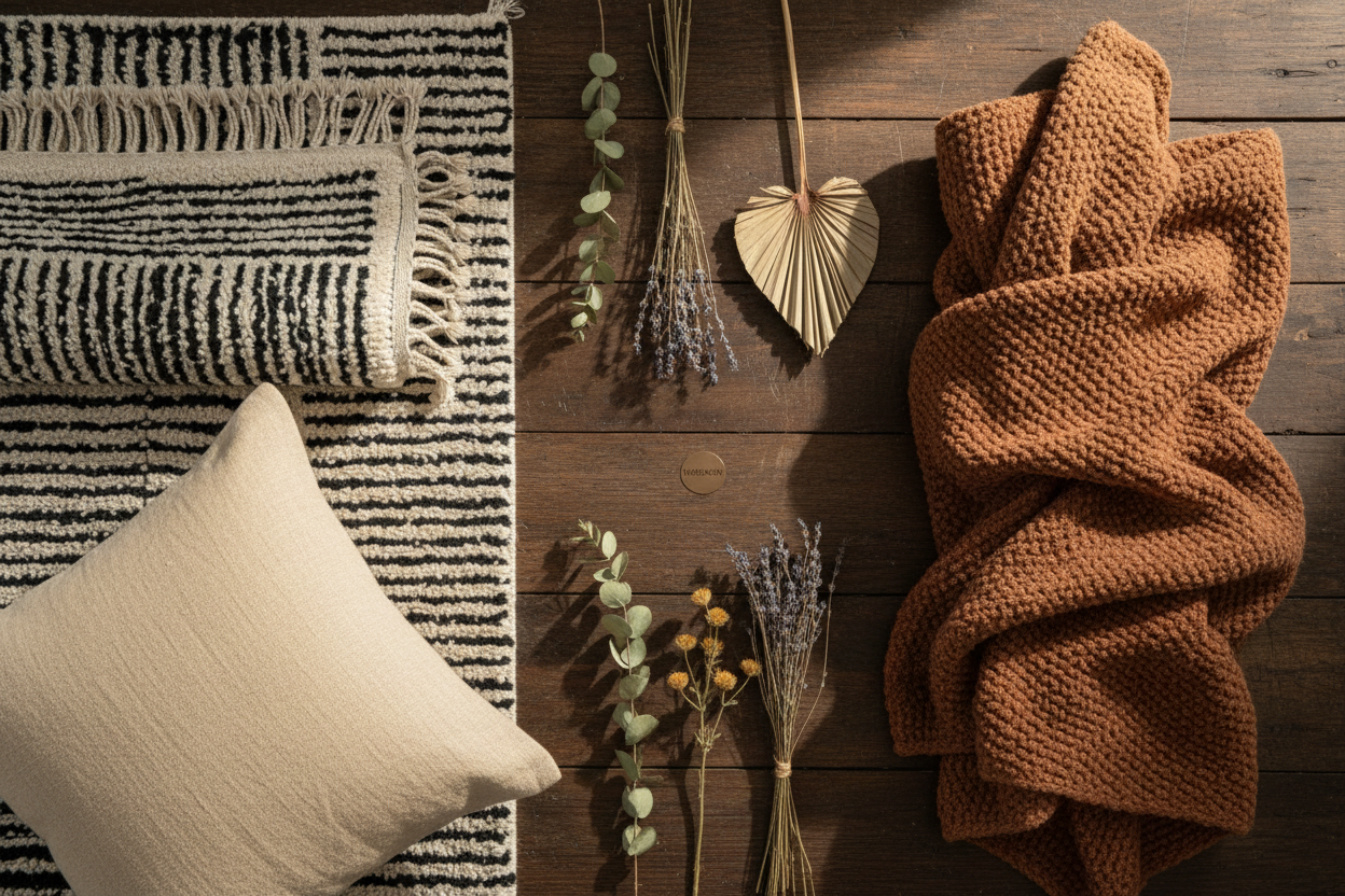 Velvet Nomad H MOROKON craftsmanship flatlay