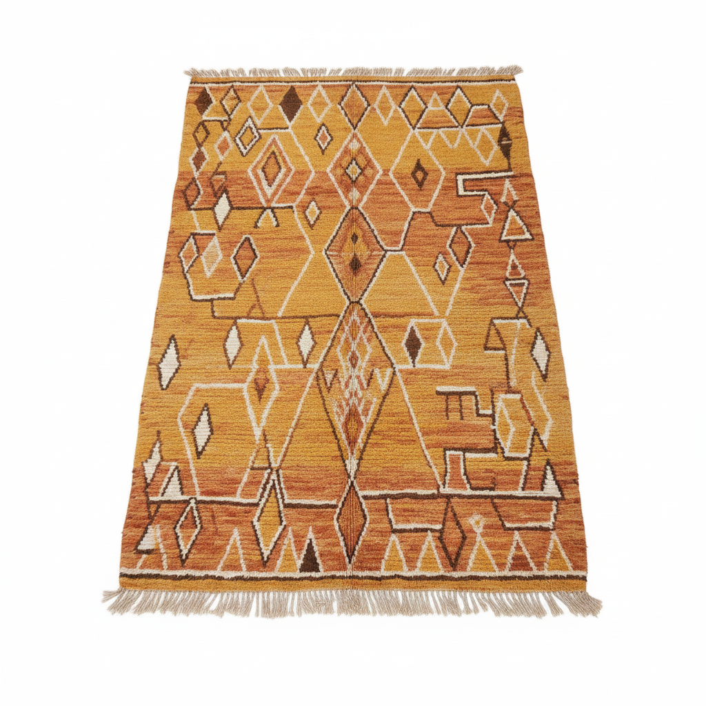 Abstract Style Teppich von oben