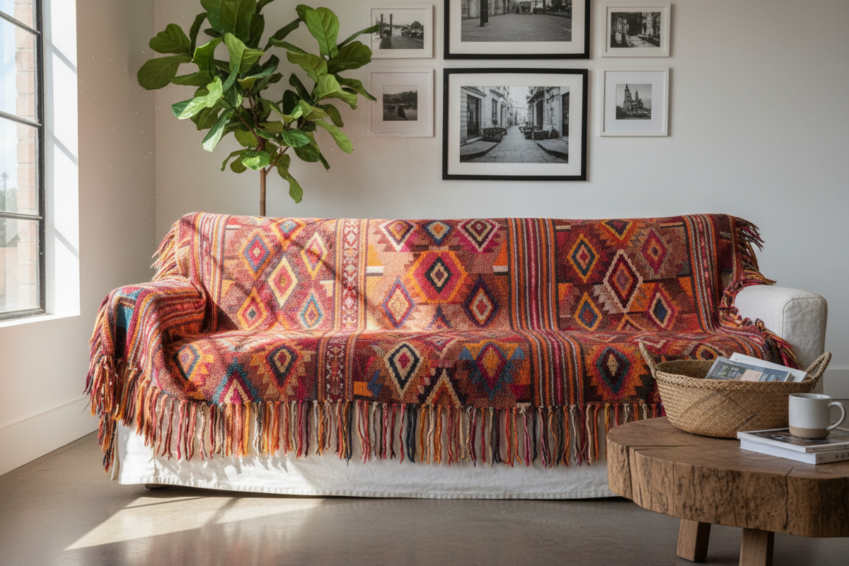 Patchwork Decke Lifestyle