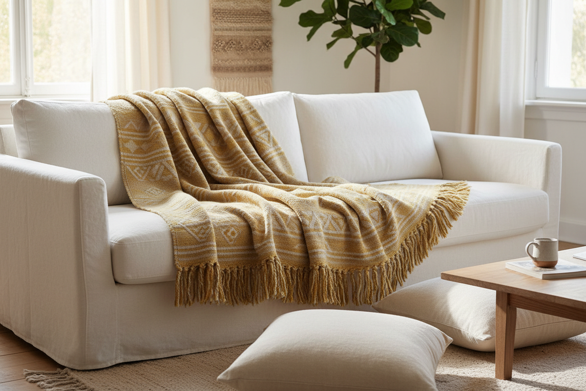 Kilim Light Decke Lifestyle