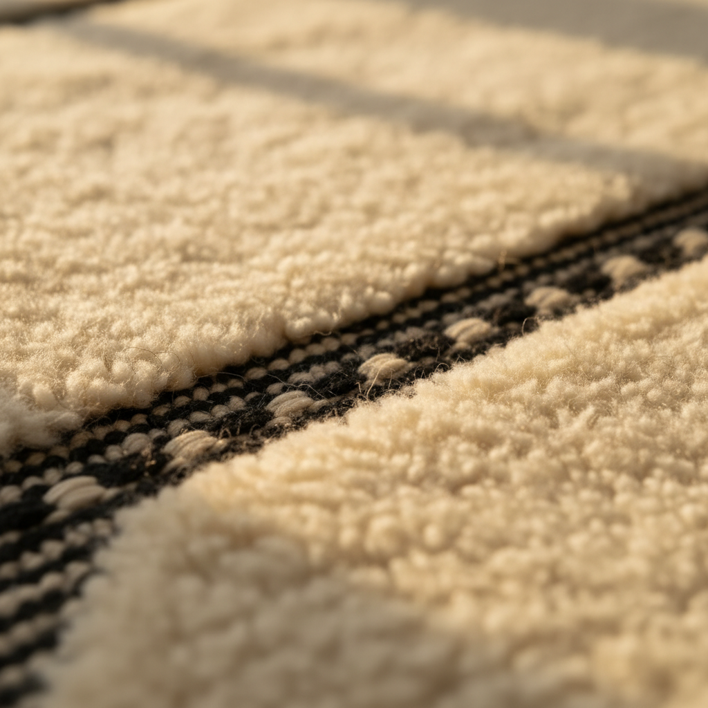 Ivory Rif R wool texture detail